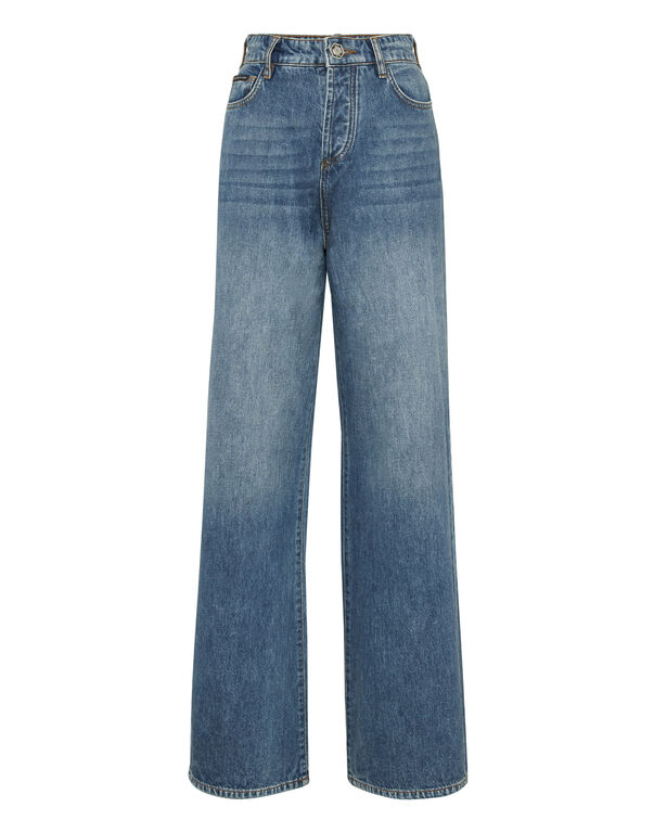 Denim Trousers Skater Fit Logo ADRENALINED BLUE
