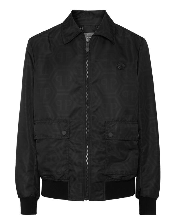 Nylon Coster Bomber Monogram black