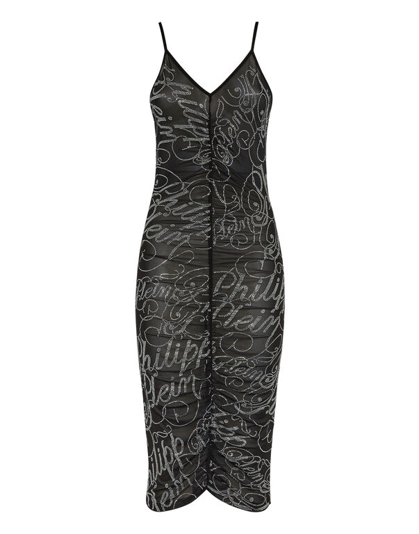 Midi Dress Signature black