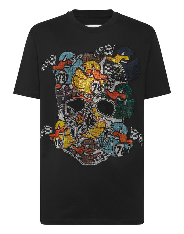 T-shirt Round Neck SS Tee Plein Duck black
