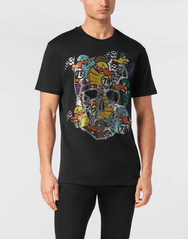 T-shirt Round Neck SS Tee Plein Duck black
