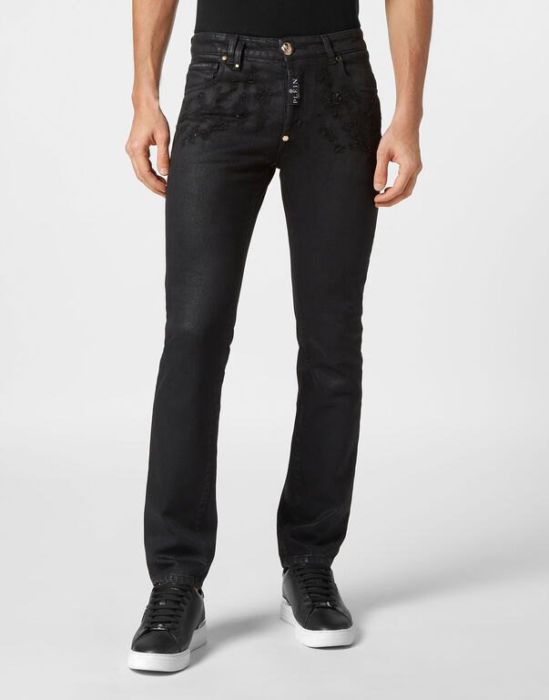 Super Straight Cut Trousers Black Beast