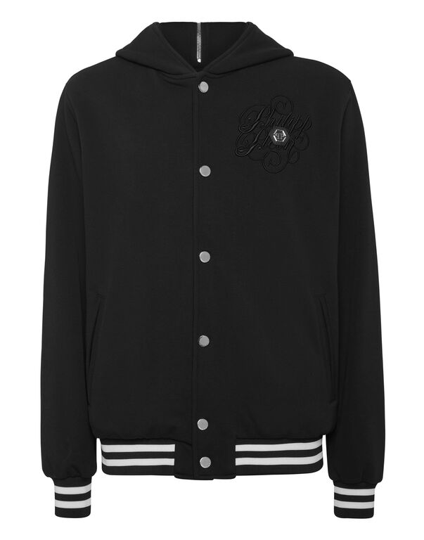 Bomber Jacket Hoodie black