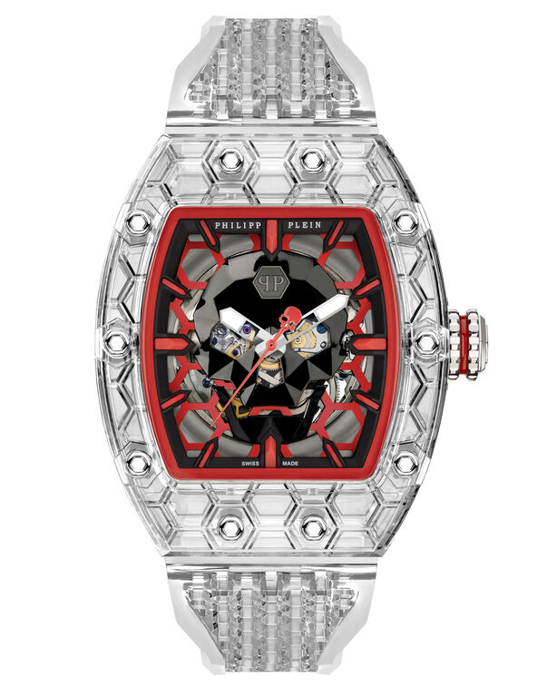 CRYPTO KING RED CRY$TAL $LAYER WATCH red