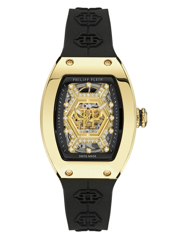 DIAMOND CRYPTO QUEEN GODDESS OF TIME WATCH black / gold