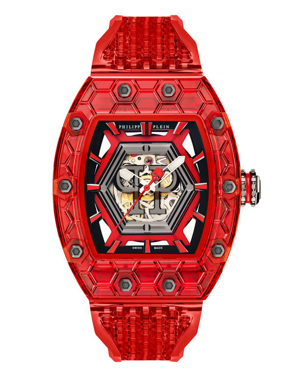Crypto King Hexagon RED PHANTOM Watch red