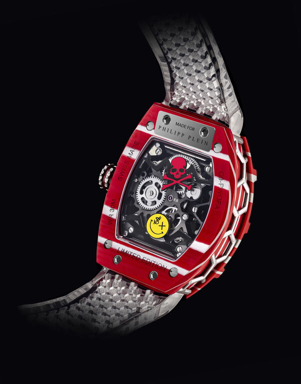 Crypto King Flying Tourbillon DARE DEVIL XII Watch red / white