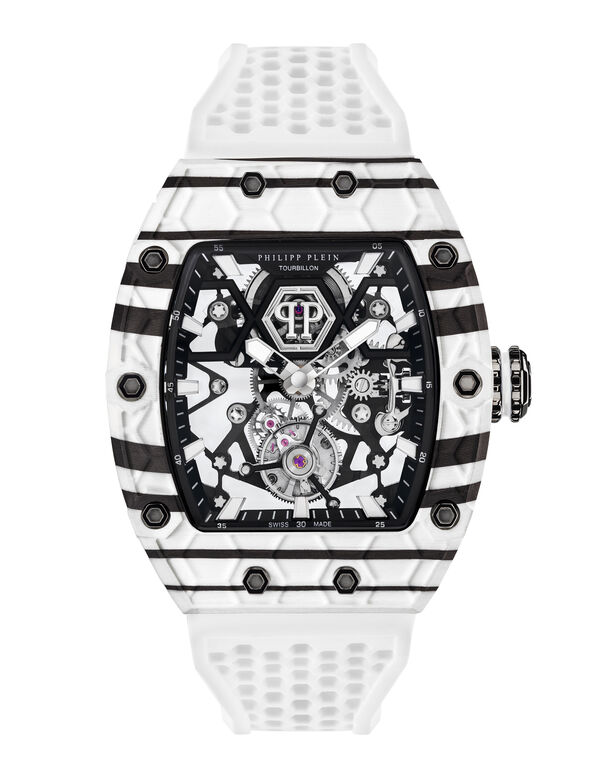 Crypto King Flying Tourbillon NINJA PANDA Watch black / white