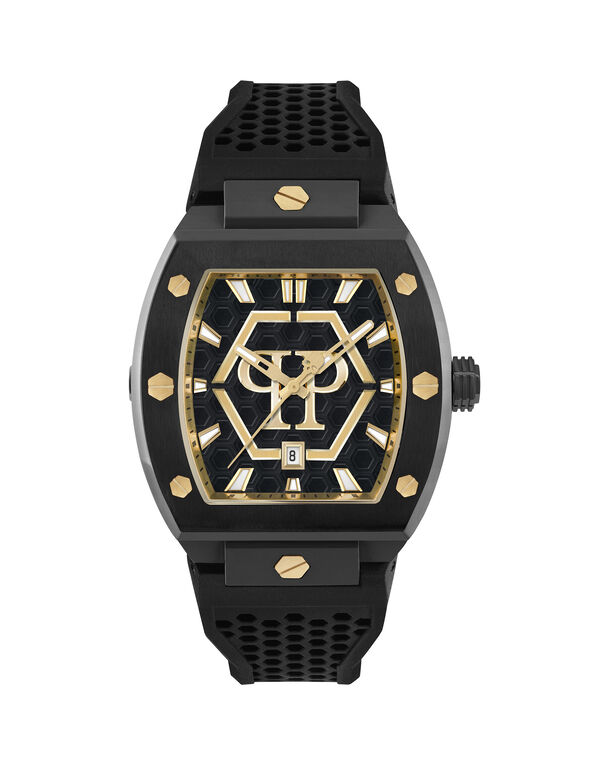 Stainless Steel Watches The Hexagon Phantom Gold+Black