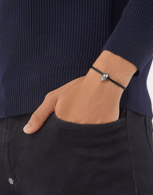 FRIENDSHIP SKULL Bracelet black/stainless steel