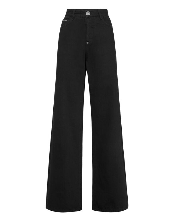 Denim Skater Fit Trousers Summer Night