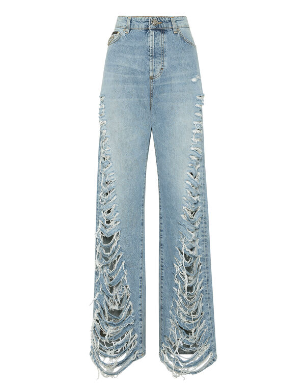 Skater Denim Trousers Cote D' Azure