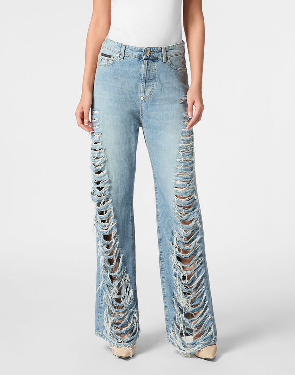 Skater Denim Trousers Cote D' Azure