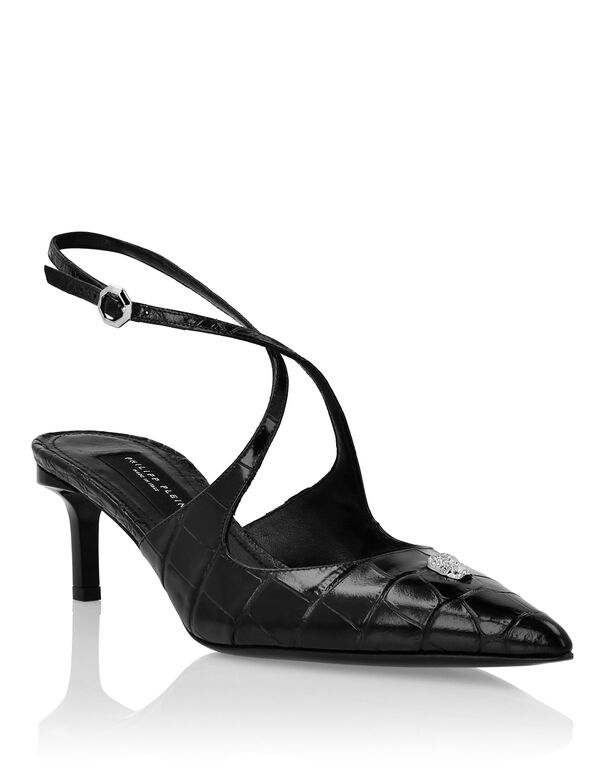 Slingbacks Crossing Crocco Print black