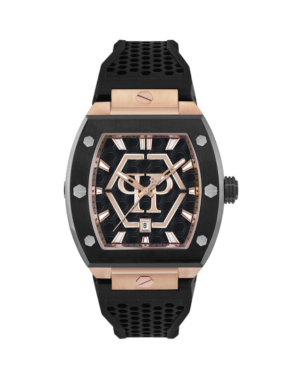 Stainless Steel Watches The Hexagon Phantom black / rose