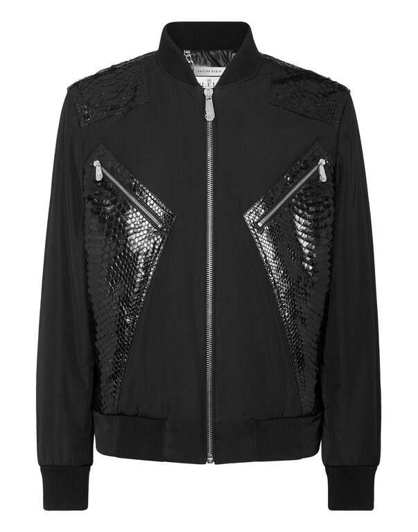Nylon Bomber LS With Python Inserts black 1 1660-nylon-bomber-ls-with-python-inserts-black-1.jpg