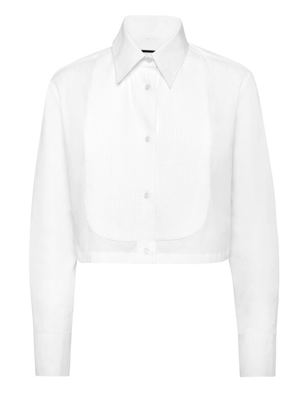 Cropped Shirt LS white
