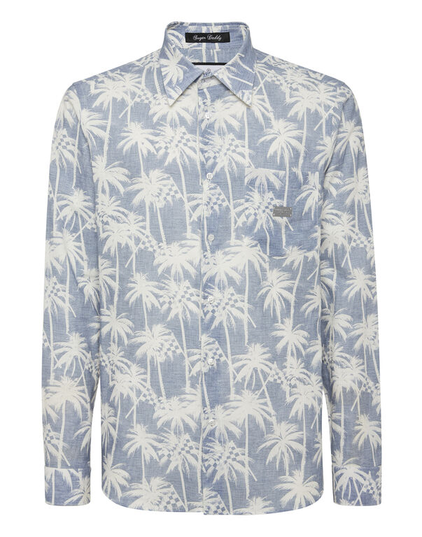Shirt Sugar Daddy Cut LS light blue