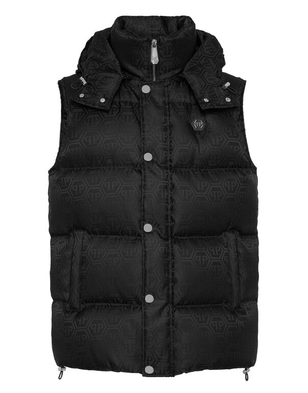 Nylon Down Vest Monogram black 1 1741-nylon-down-vest-monogram-black-1.jpg