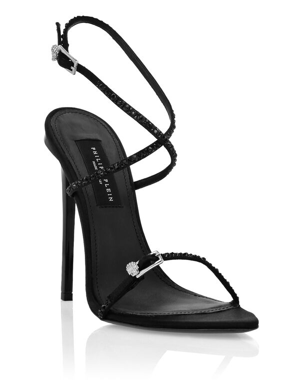 Crossing High Heels Sandals 12 Strass black