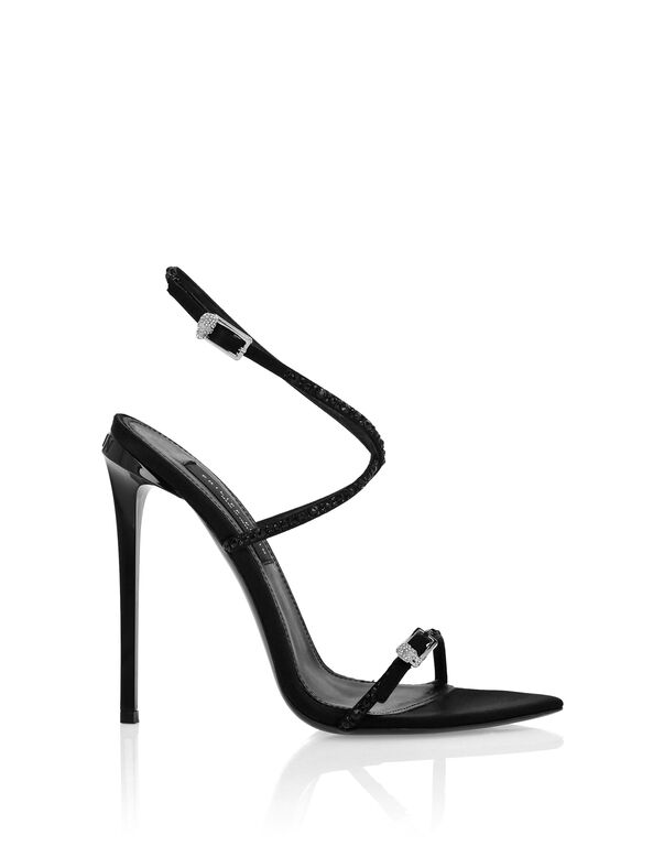 Crossing High Heels Sandals 12 Strass black