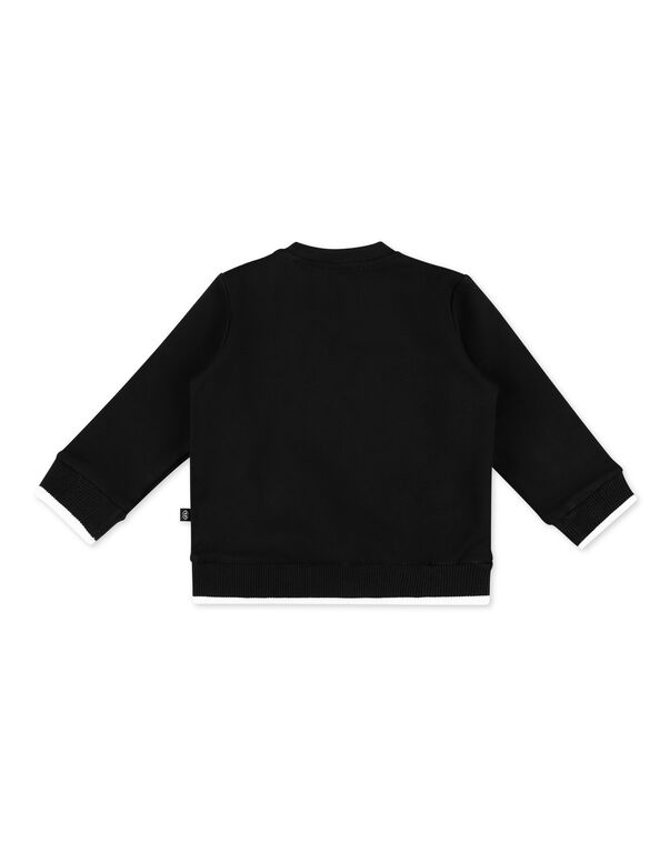 PLUSH SWEATER Hexagon black