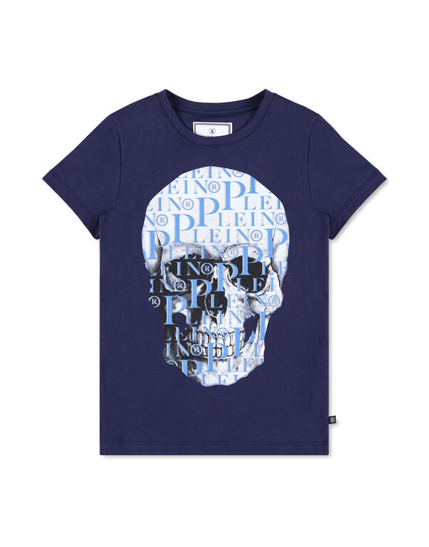 T-SHIRT SHORT SLEEVE Skull and Plein navy