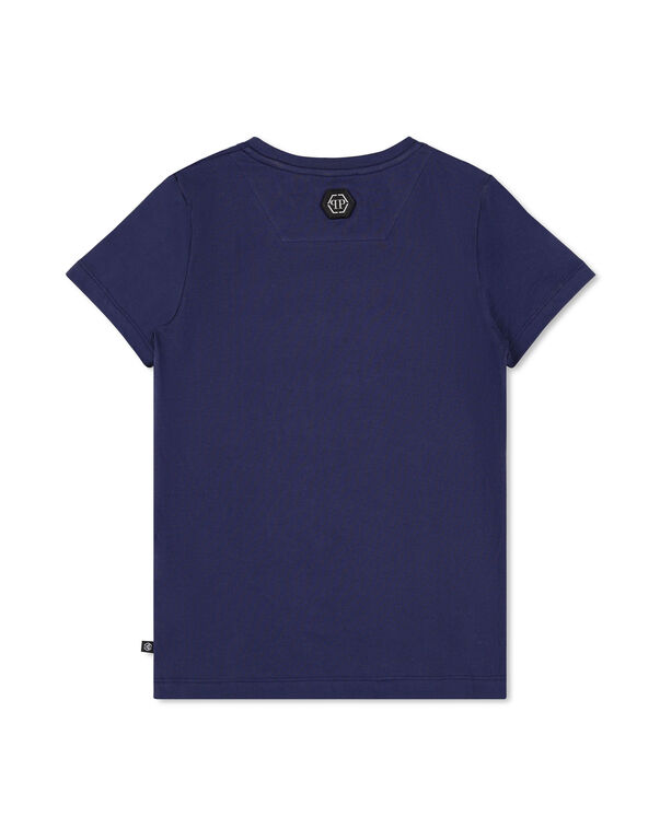 T-SHIRT SHORT SLEEVE Skull and Plein navy