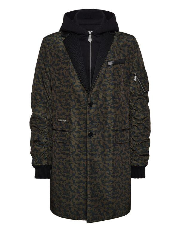 Long Baseball Coat camouflage