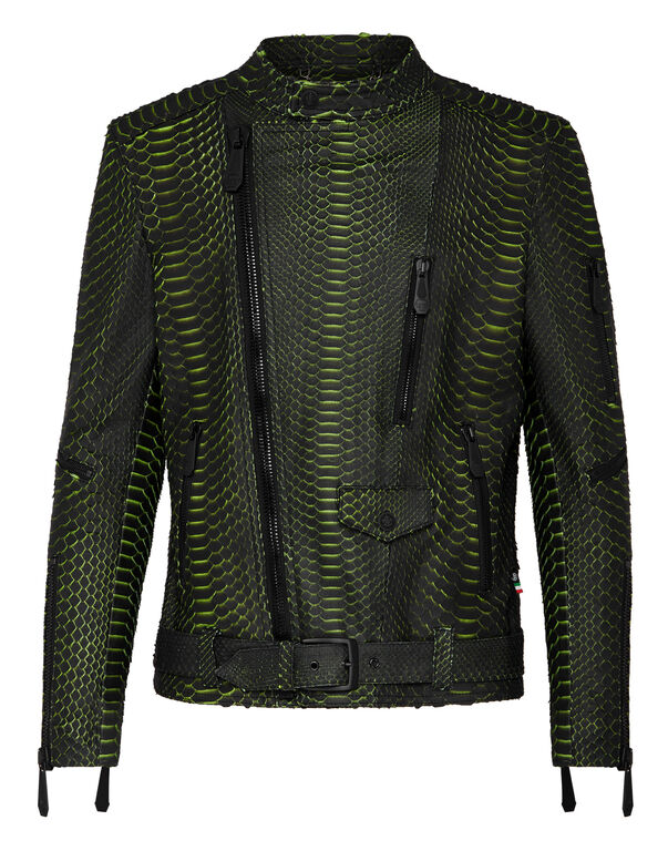Leather Biker Luxury black / yellow 1 1869-leather-biker-luxury-black-yellow-1.jpg