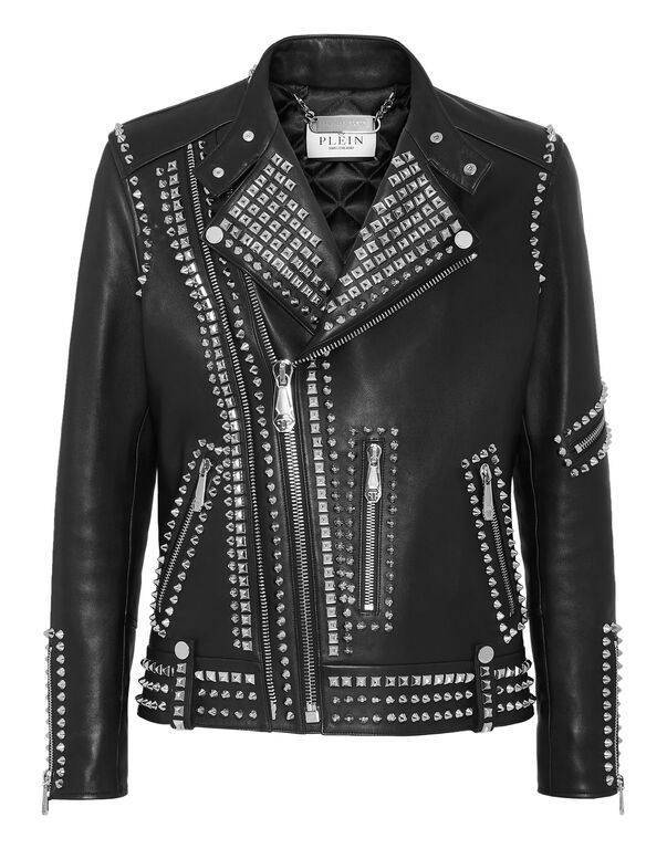 Leather Biker Studs black