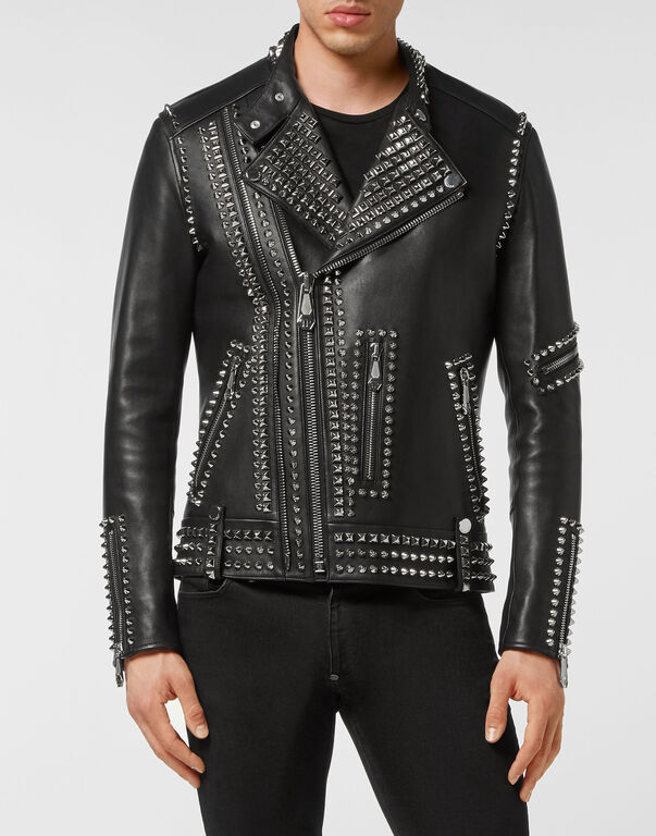 Leather Biker Studs black