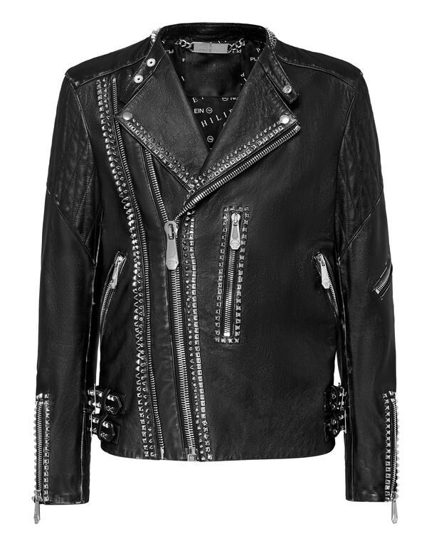 Leather Biker Studs black