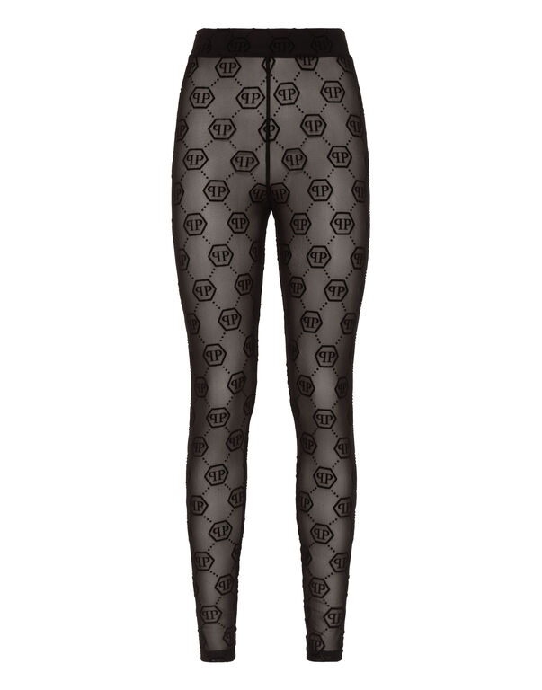 Tulle Leggings Monogram black
