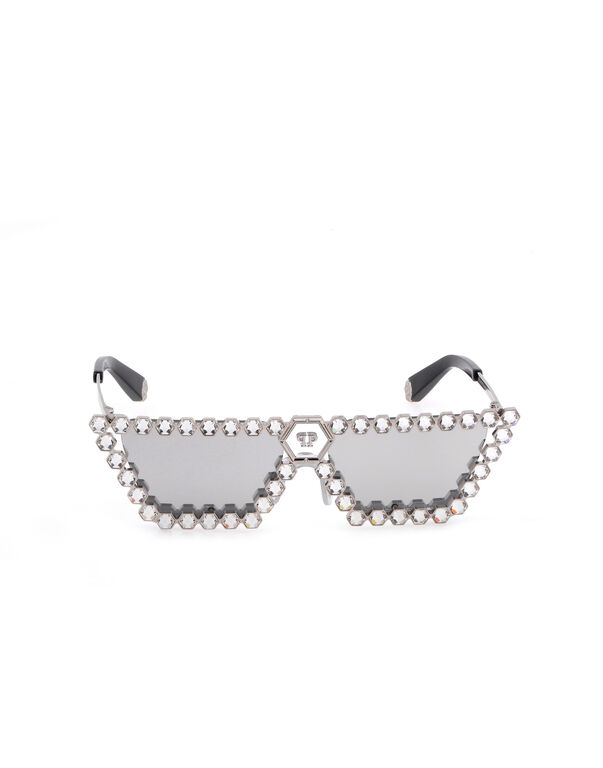 Sunglasses PLEIN CRYSTAL LUSH with Crystals Silver