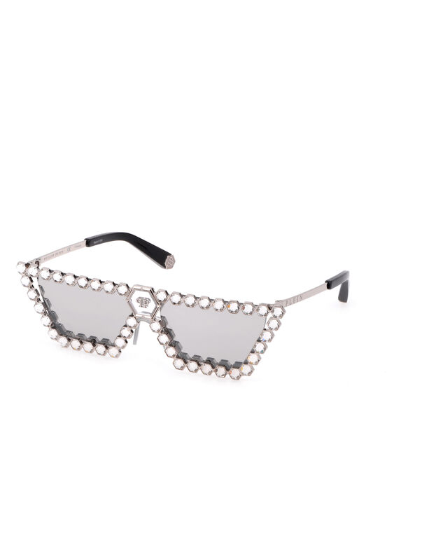 Sunglasses PLEIN CRYSTAL LUSH with Crystals Silver