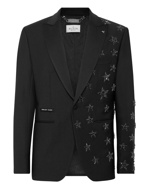 Wool Blazer Lord Fit Stars black