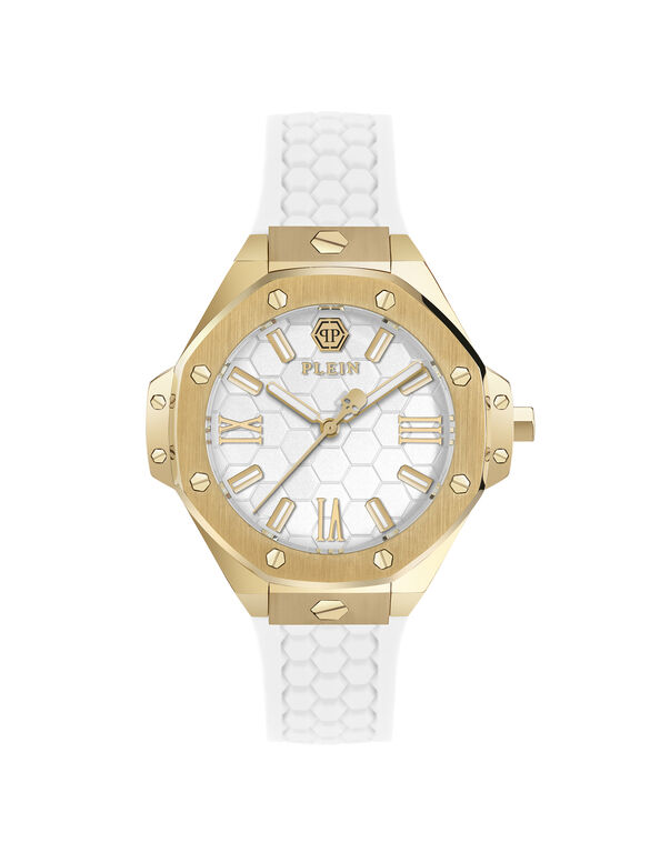 Stainless Steel Watches Plein Lady Royal gold/white