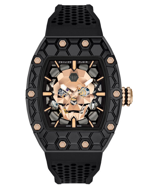 CRYPTO KING BLACK BEA$T WATCH black/golden rose
