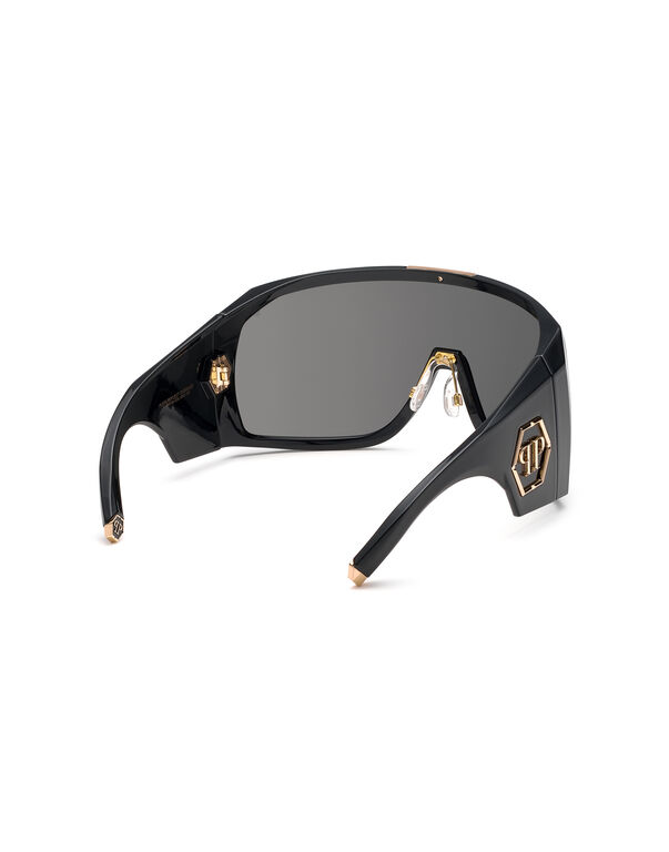 PLEIN REFLECT OVERSIZE SUNGLASSES black / black