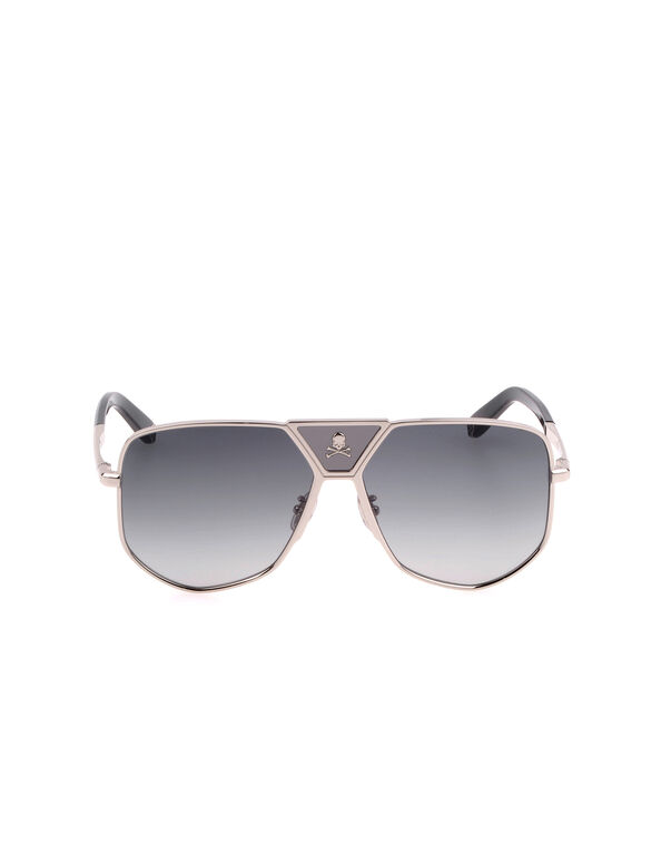 Sunglasses PLEIN POWER SKULL Silver
