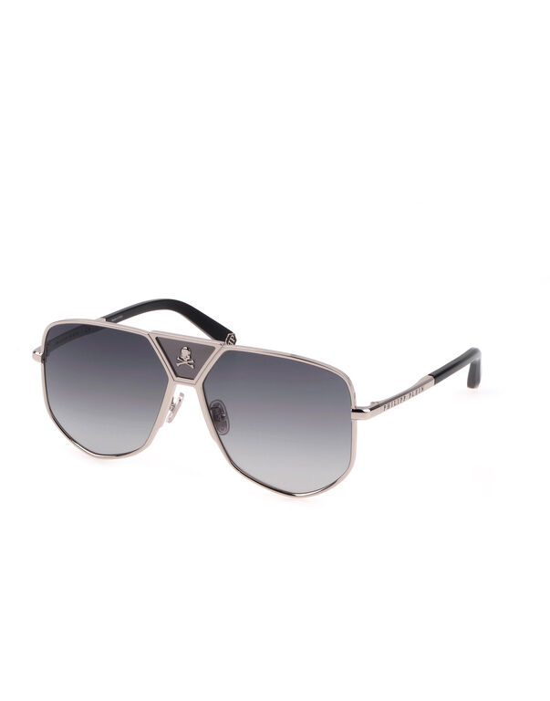 Sunglasses PLEIN POWER SKULL Silver