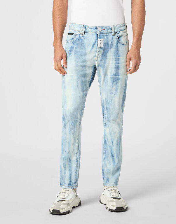 Denim Skinny Fit Trousers Ocean Light