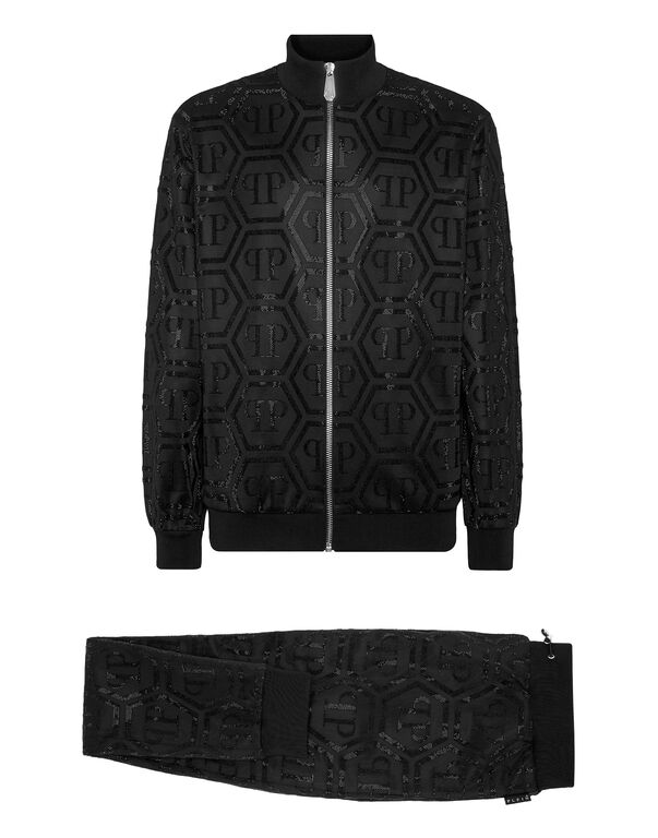 Jogging Set Monogram black / black