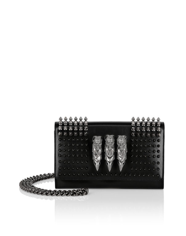 Patent Leather Clutch Studs