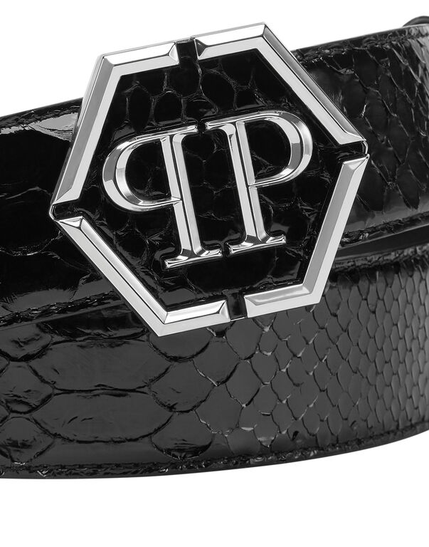 Belt Shiny Python Luxury black