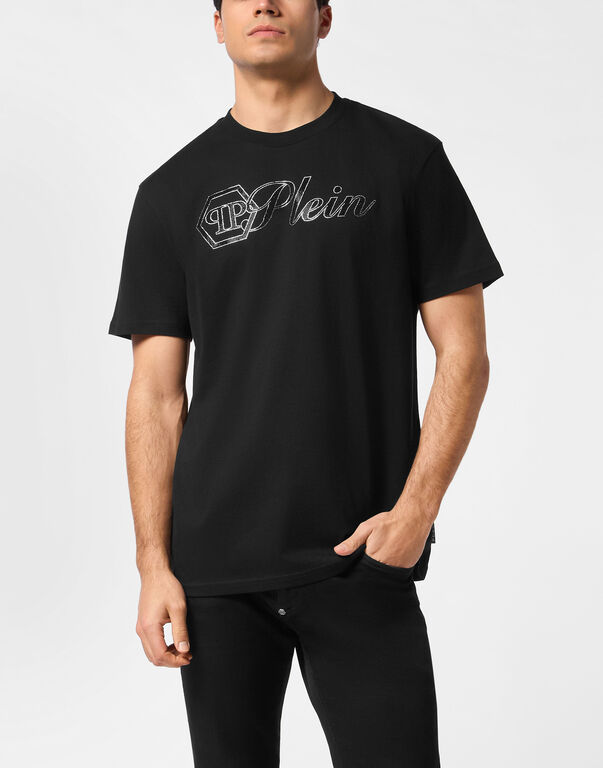 Round Neck T-Shirt Full Of Stones Plein black