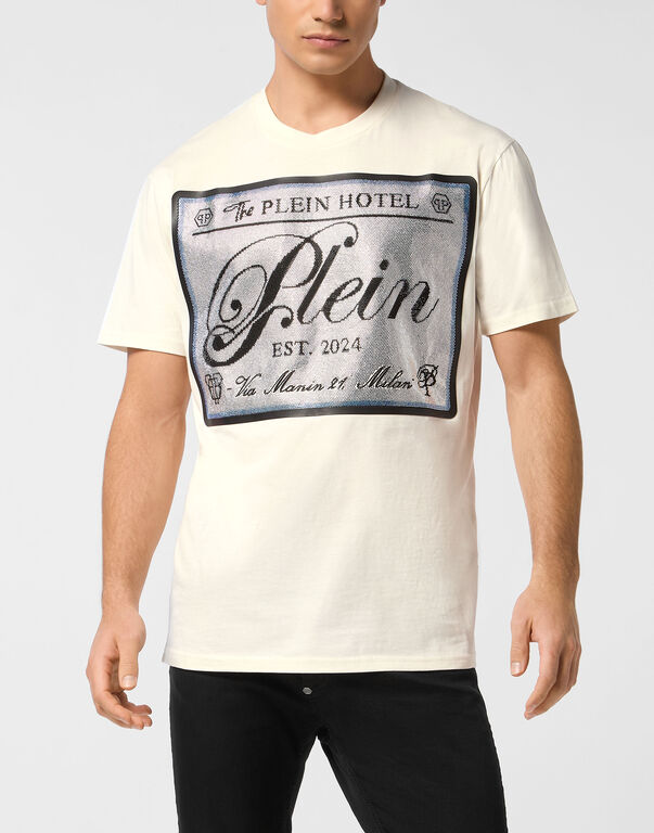 Round Neck T-Shirt Patch Stones Off White