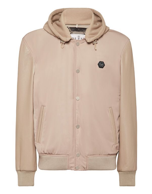 2242-nylon-leather-varsity-bomber-hooded-jacket-beige-1.jpg