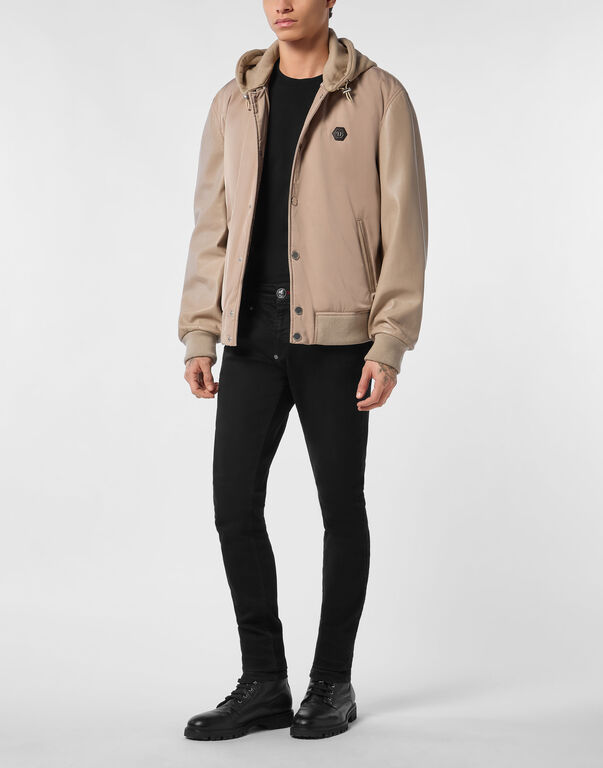2242-nylon-leather-varsity-bomber-hooded-jacket-beige-1.jpg